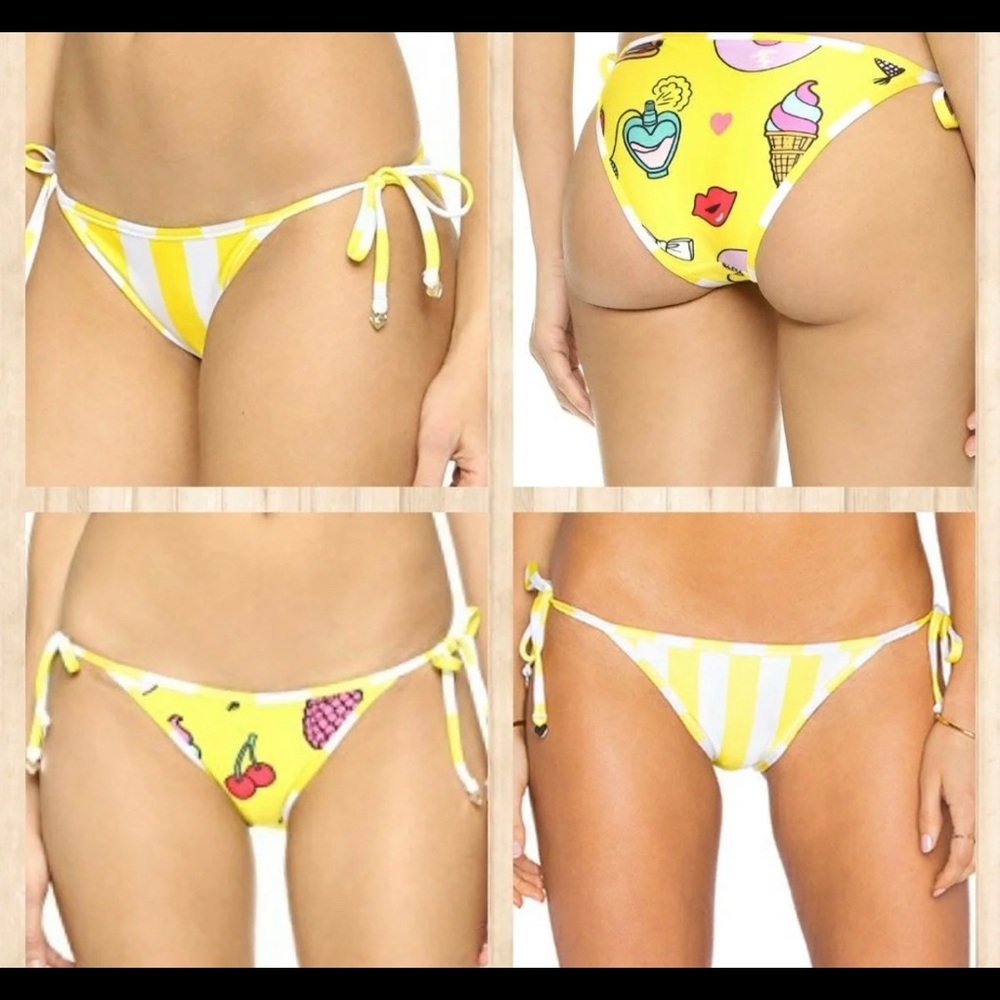 NWT Reversible Wildfox Emoji Bikini‎ Bottoms